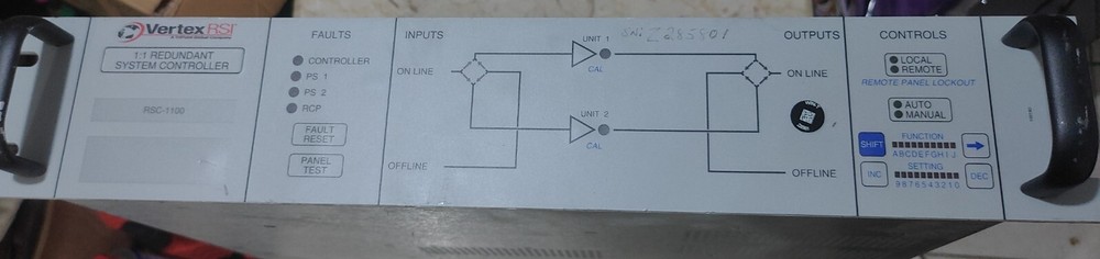 VertexRSI RSC1100 1:1 REDUNDANT SYSTEM CONTROLLER