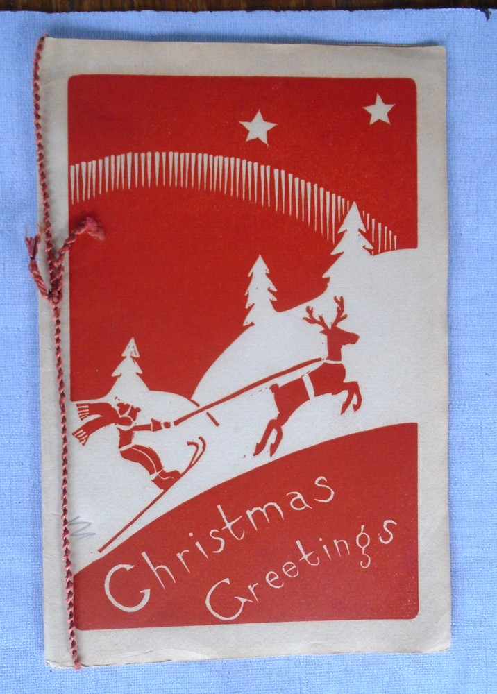 USS Rigel 1937 Christmas Dinner menu