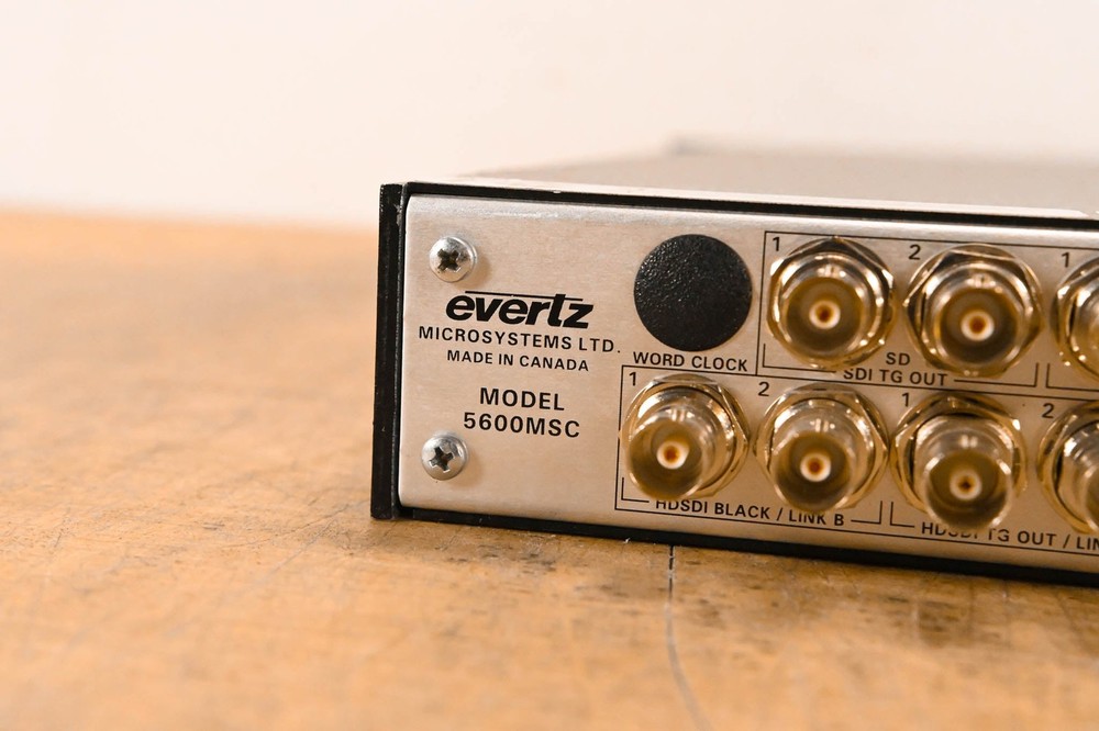 Evertz 5600MSC Master Clock/SPG CG01QQN