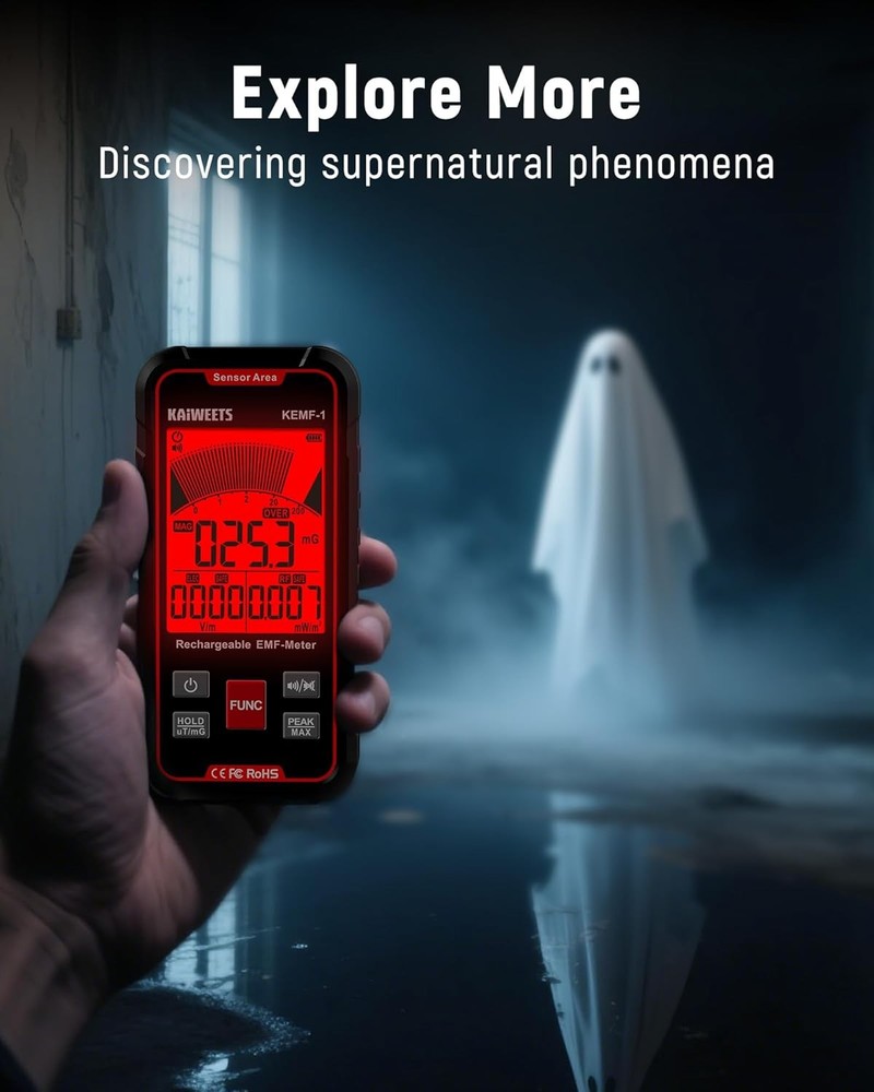 Rechargeable Three-in-One Handheld Electromagnetic Field Meter