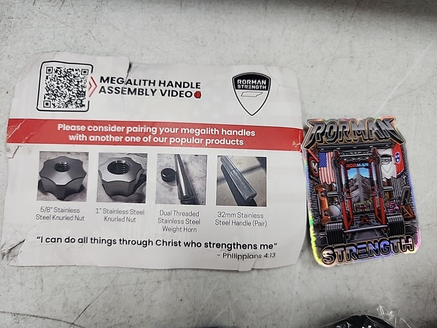 NEW Rorman Strength The Megalith Handles