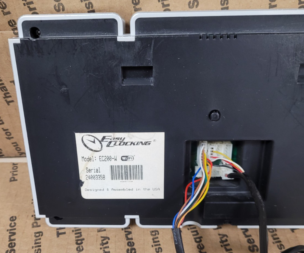 Easy Clocking EC200-W WiFi Time Clock Fingerprint/RFID Card Reader (POWERS ON)