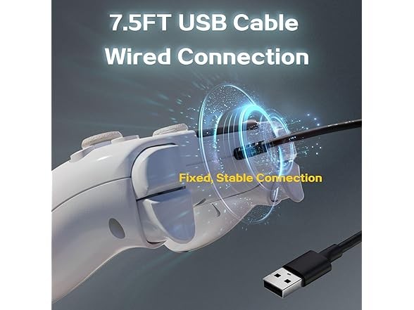 IWGAME RGB Wired Controller | PS5 | PC Blue