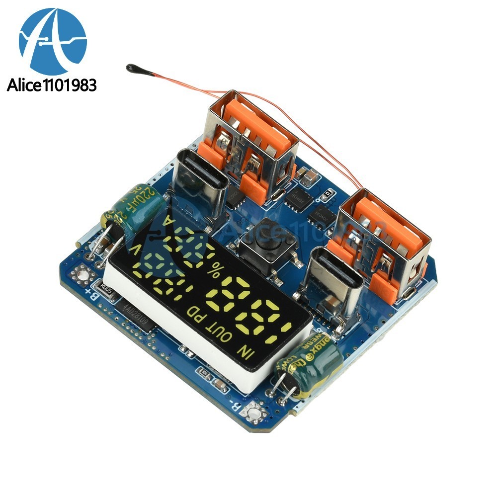 4S PD 100W Bidirectional Fast Charging Module Buck-Boost 20V 5A with Display