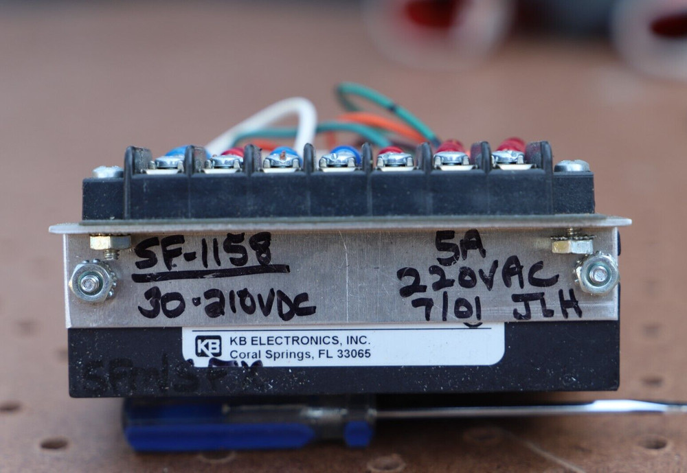 KB ELECTRONICS SF-1158 30-210 VDC MOTOR SPEED CONTROL