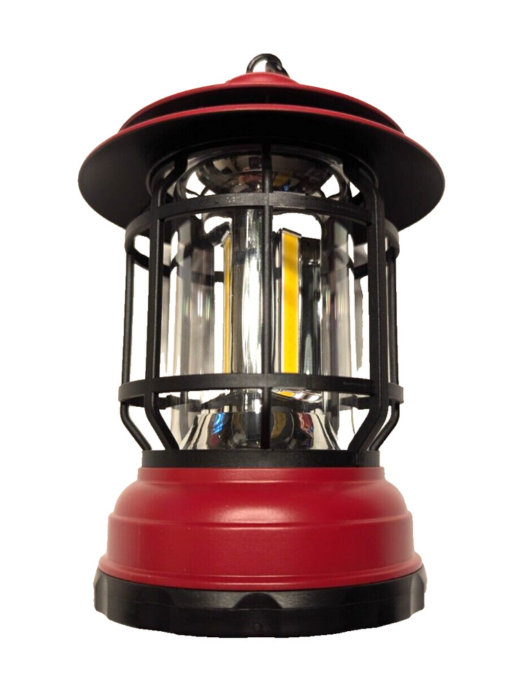 Adventure is Out There Battery Powered LEDs Red Lantern