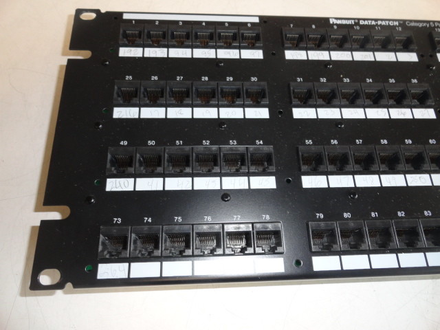 Panduit Data Patch CAT5 Patch Panel T568A Wired