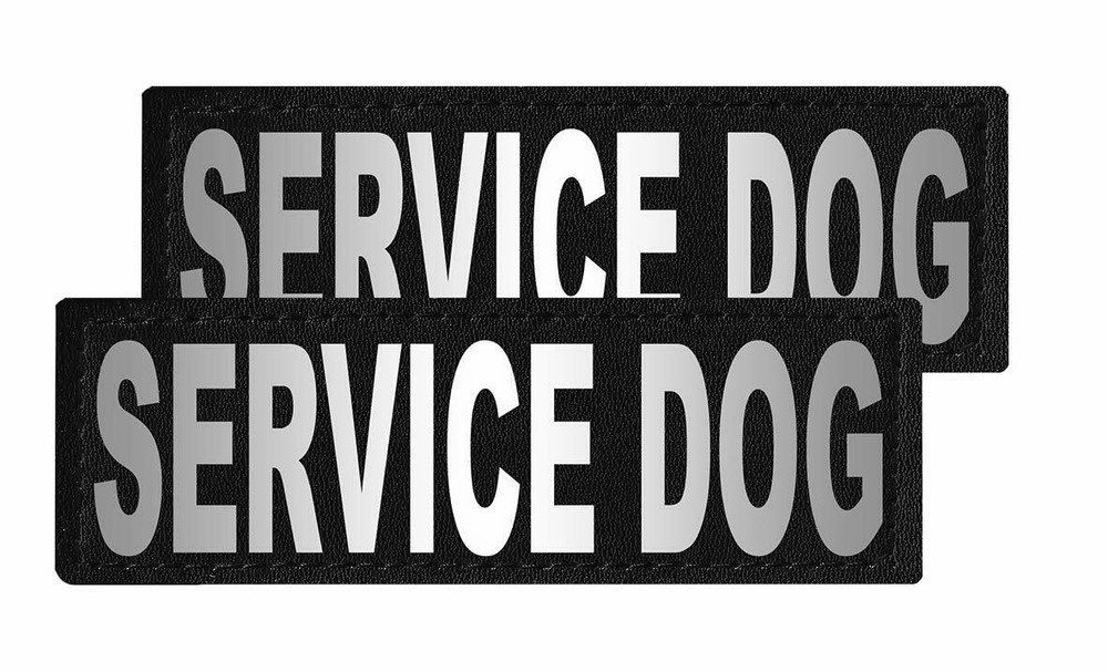 Service Dog Patch Reflective Extra Label Tag for Dog Harness Service