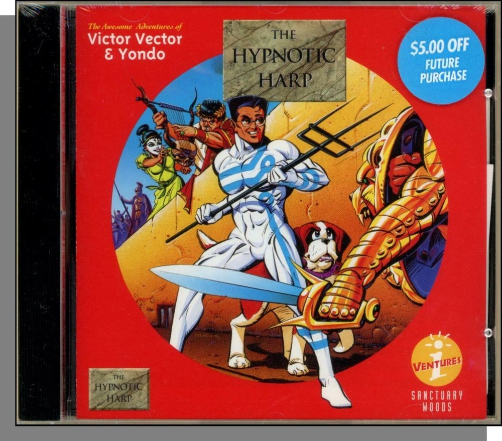 Victor Vector & Yondo: The Hypnotic Harp - New 1993 CD-ROM, Windows & Mac!