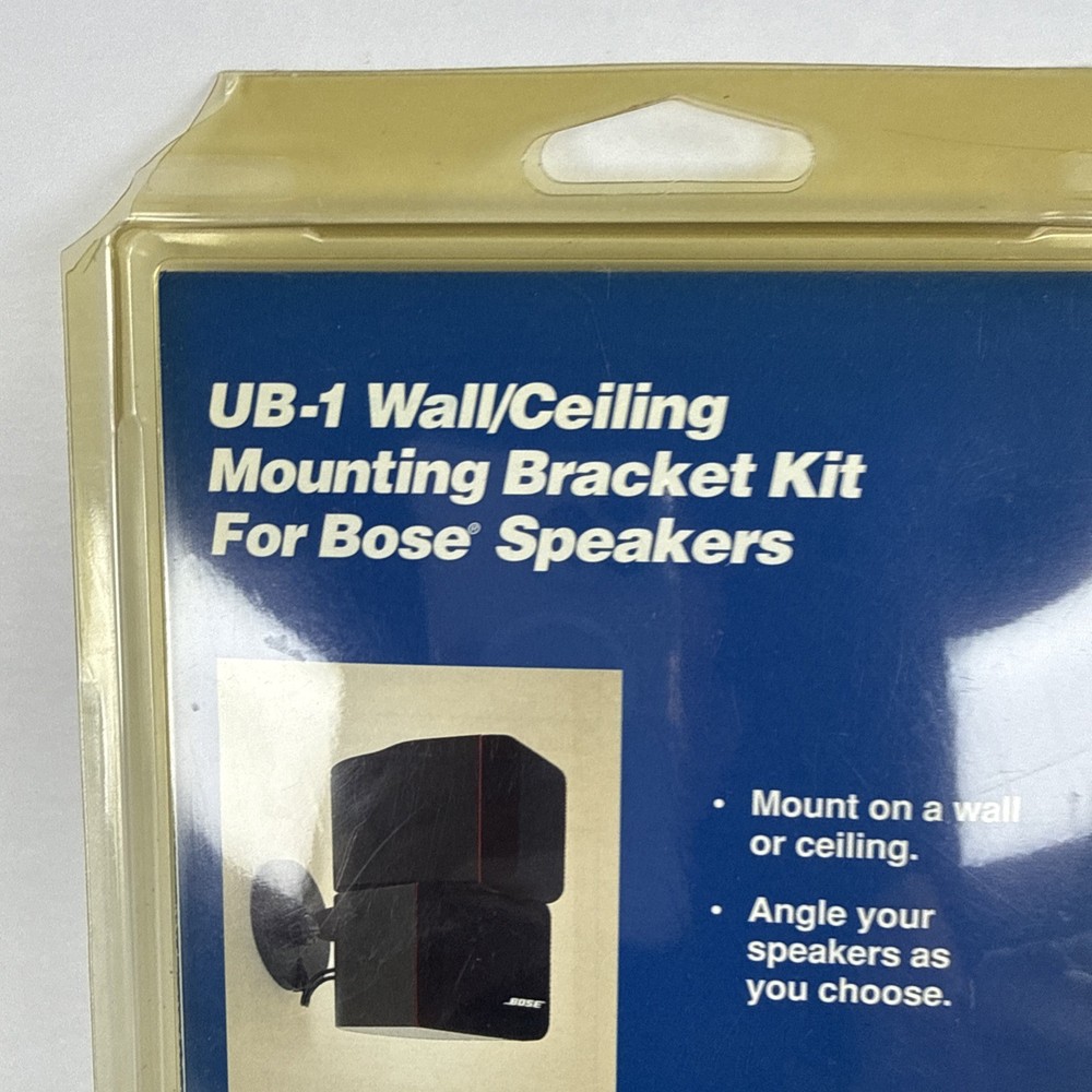 Bose UB-1 Speaker Wall/Ceiling Mount Kit - NEW - Damaged Packaging NOS