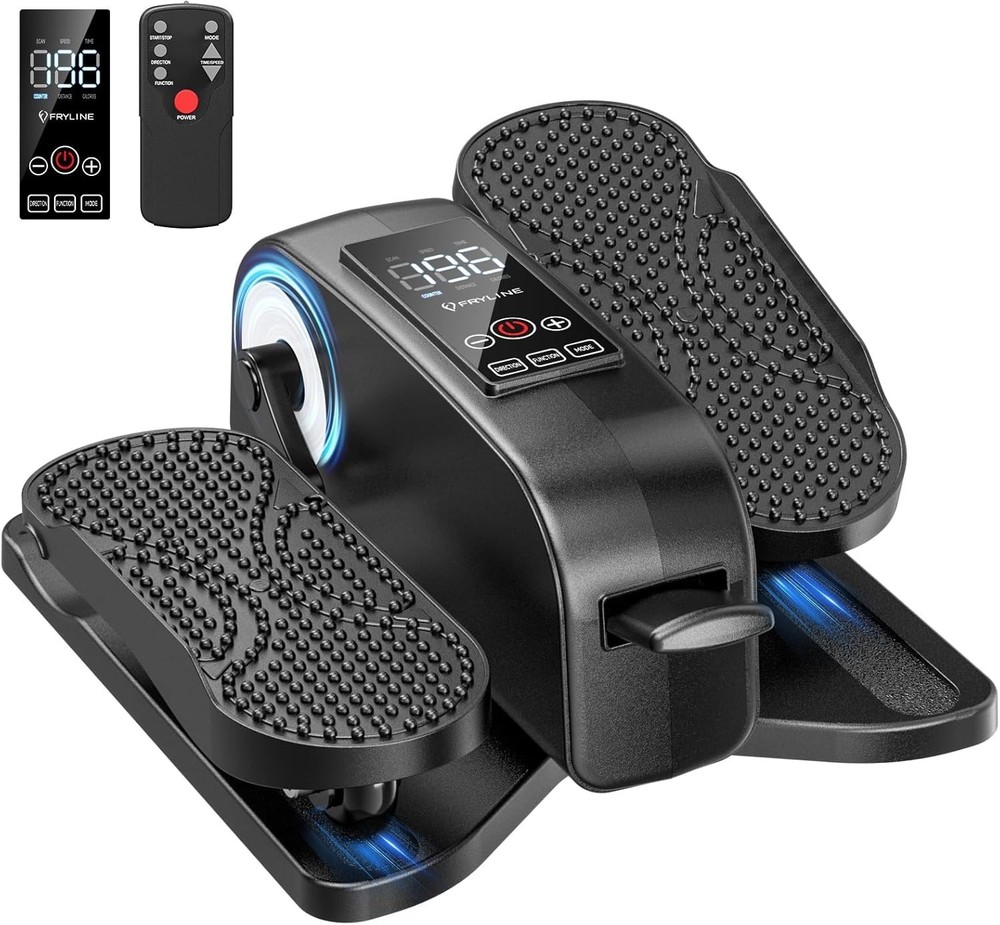 Under Desk Mini Elliptical Machine Senior Leg Exerciser with Remote Control