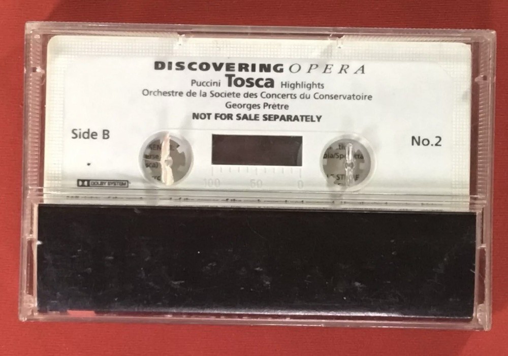 Discovering Opera Tosca Cassette Tape