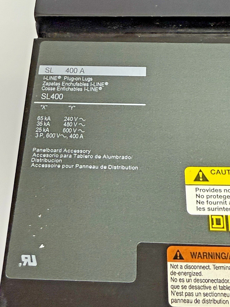 Square D SL400 I-Line Plug-On Sub-Feed Lug 400A 3-Pole 600V