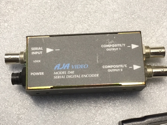 AJA Video D4E Serial Digital Encoder w/ Power Supply - Ships Free -