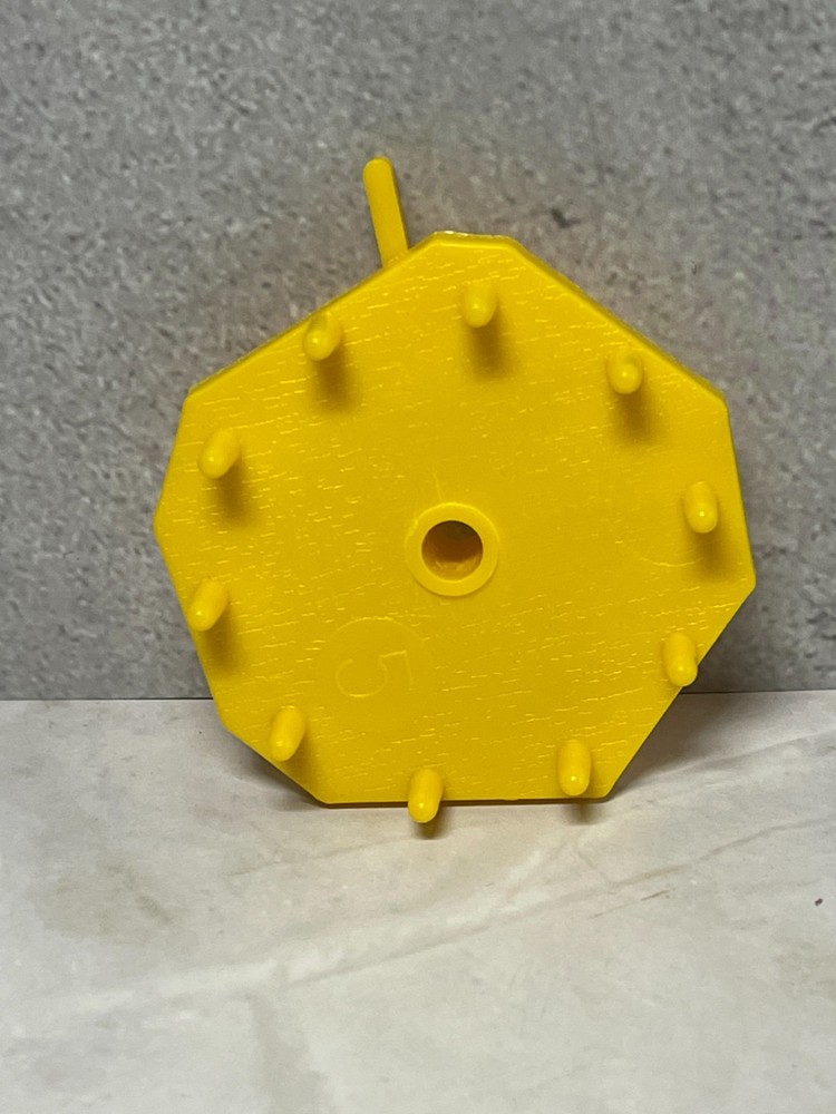 1986 Mouse Trap (MB) Replacement - Yellow wheel #5