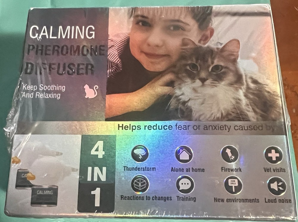 Cat Calming Diffuser 4 in 1 Multicat Calming Pheromones Diffusers Relief Stress