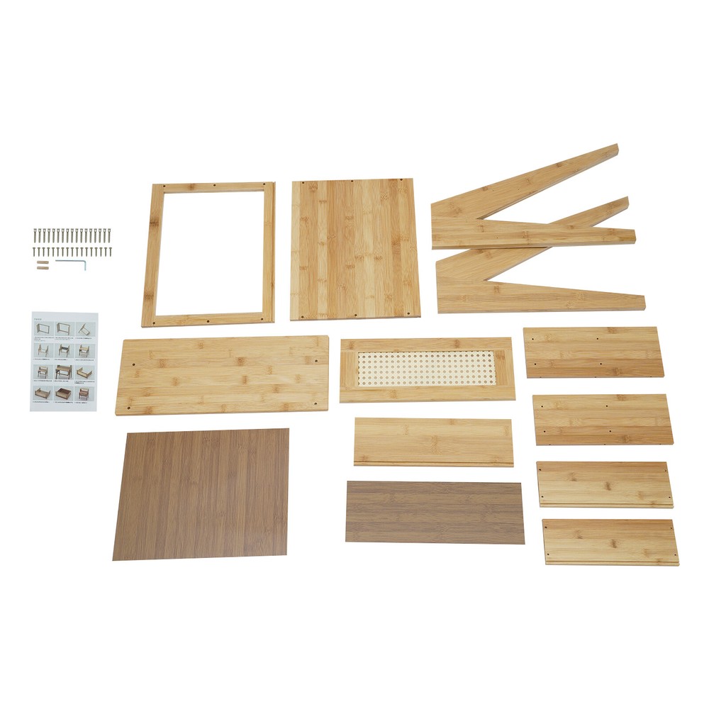 Bamboo Nightstand, End Table with Drawer, Bedside Table Sofa Side for Bedroom