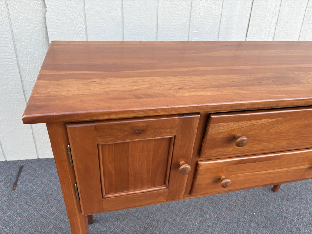 67224 Solid Cherrry Hepplewhite Sideboard Buffet Cabinet