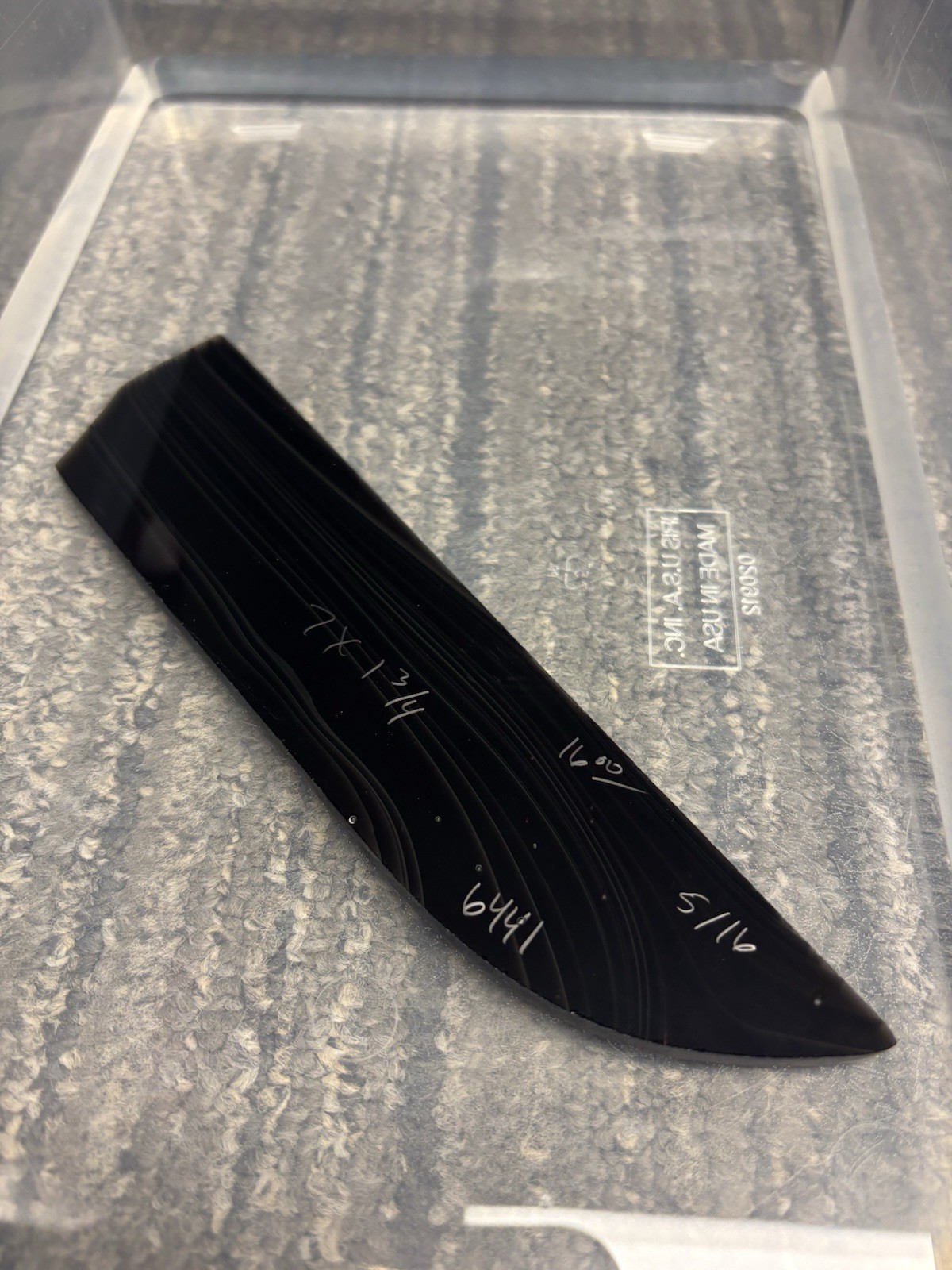 Obsidian Triple Flow Flint Knapping Preform Blank Clean Quality Edge