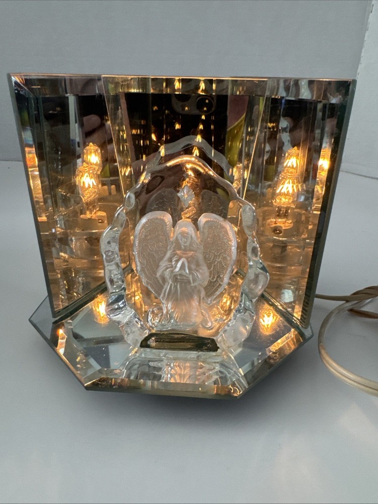 Beautiful Dimmable Praying Angel Mirrored Table Light