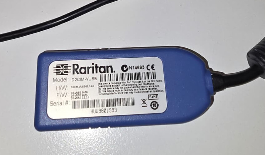 Raritan D2CIM-VUSB KVM Adapter Cable