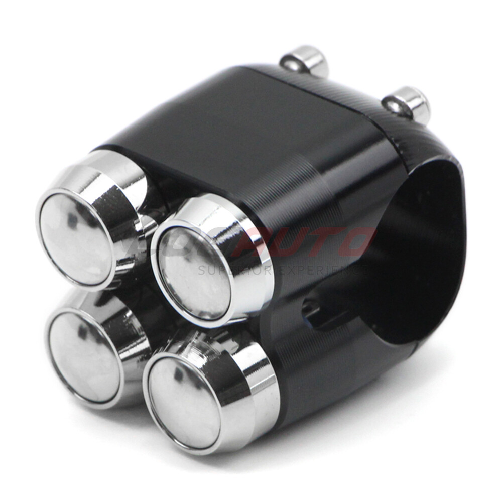 Universal 25MM 4-Button Motorcycle Handlebar Switch Control Start Horn Button