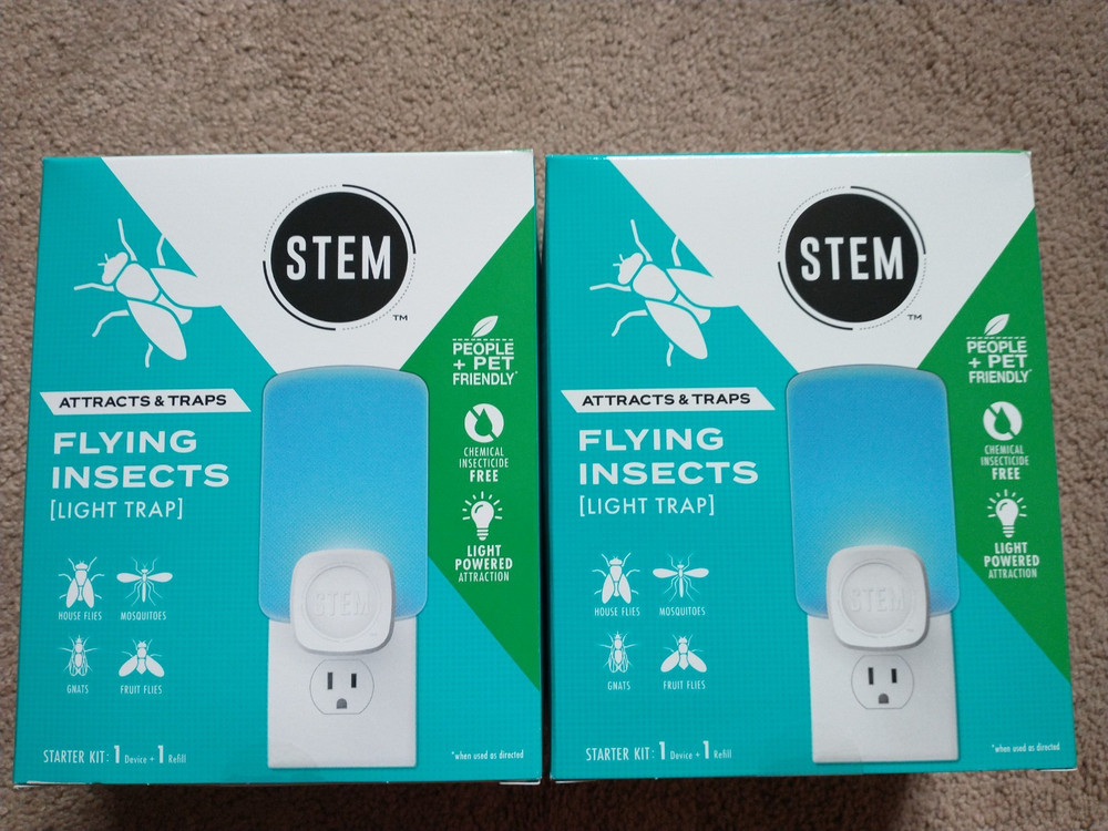 2 STEM Flying Insects Light Trap Starter Kit (Each kit: 1 Device & 1 Refill)