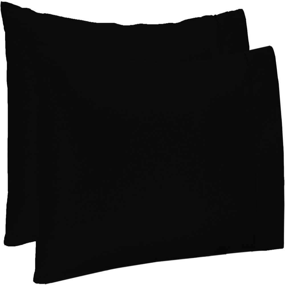 Black Solid Hotel Bedding Collection 1000TC Egyptian Cotton Select Item & Size