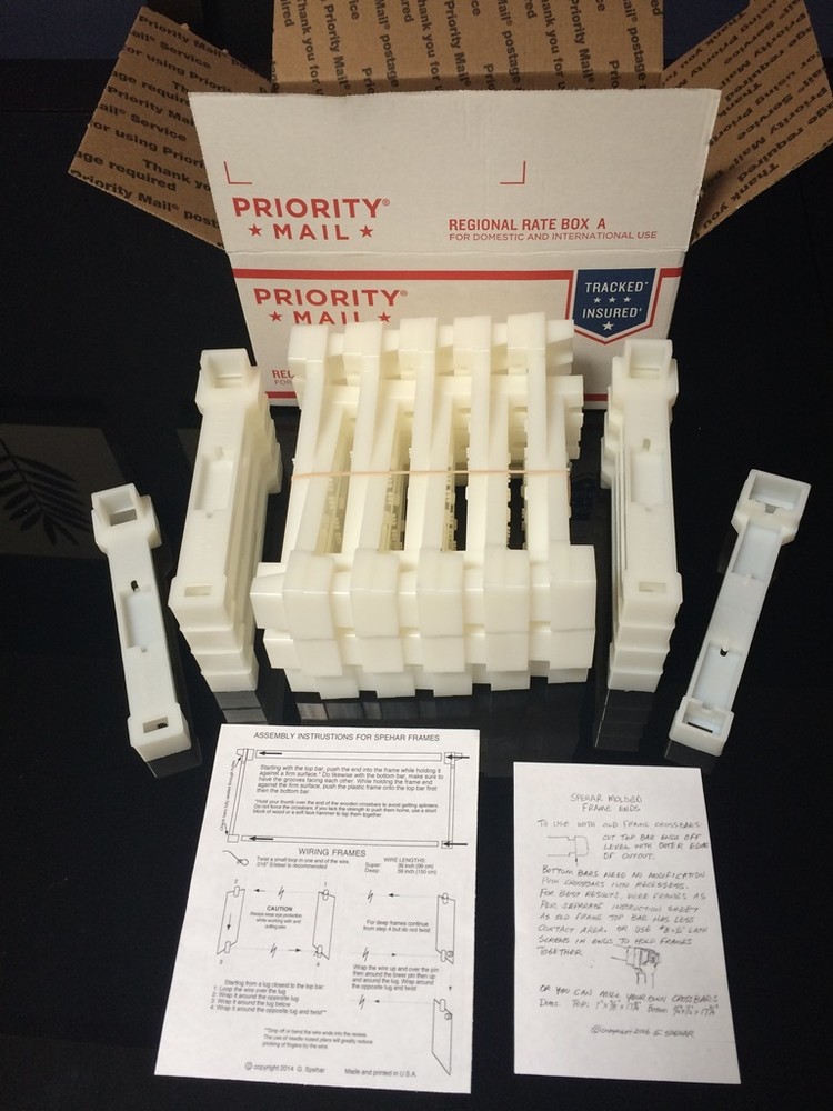 Bee frame plastic ends Medium Super 6 1/4" 40 pc. Made in U.S.A.