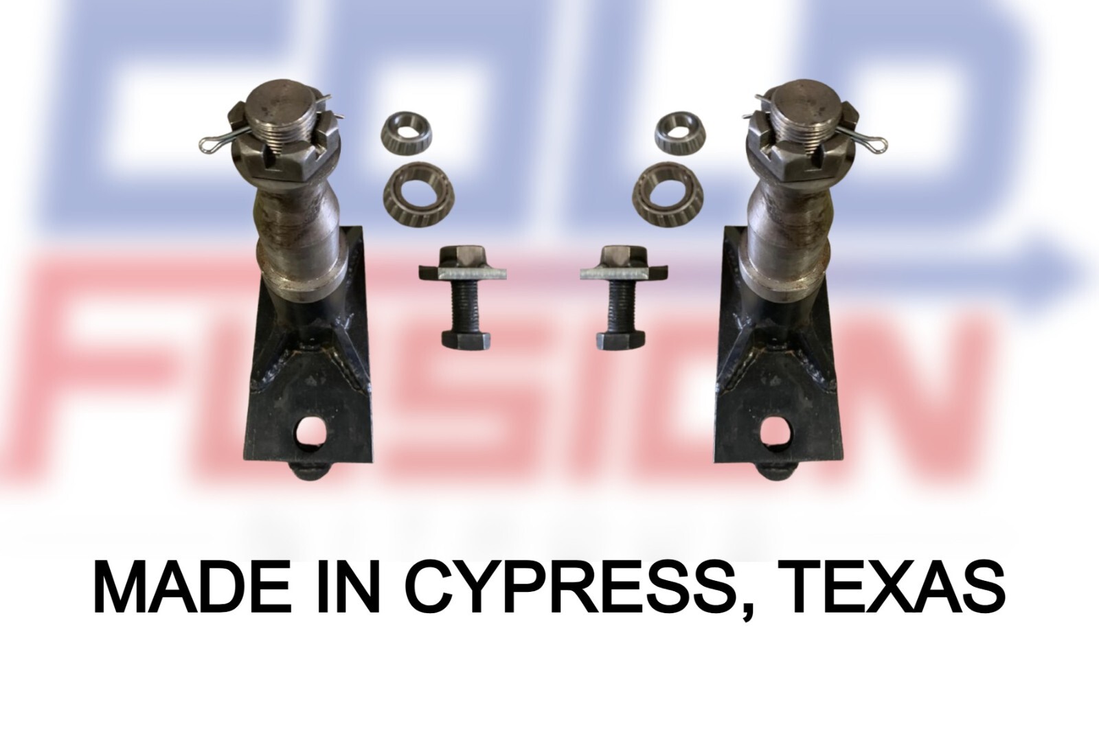 8 x 6.5 Lug 8000LB Shipping Container Wheels, Bolt-on Spindle Kit NEW