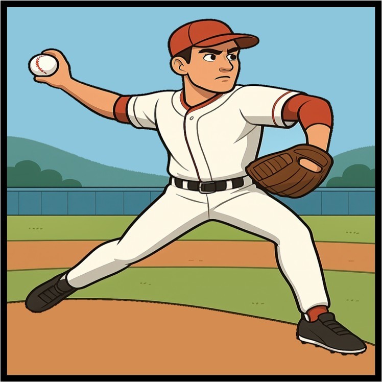 30 Custom Fun Time Baseball Pitcher Personalized Address Labels