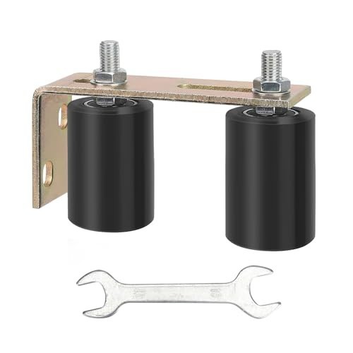 Universal Adjustable Sliding Gate Roller Guide Kit - Heavy Duty Hardware & Brack