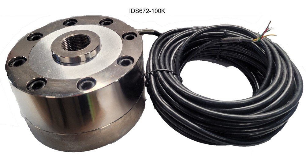 Compression Load Cell 100,000 LB,LPD-100k IDS672, Low Profile Disk Sensor, New