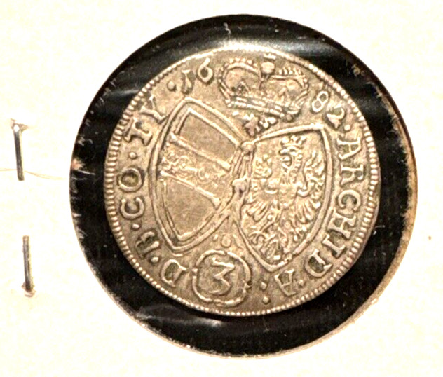 Austria 1682 3 kreuzer KM 852 XF