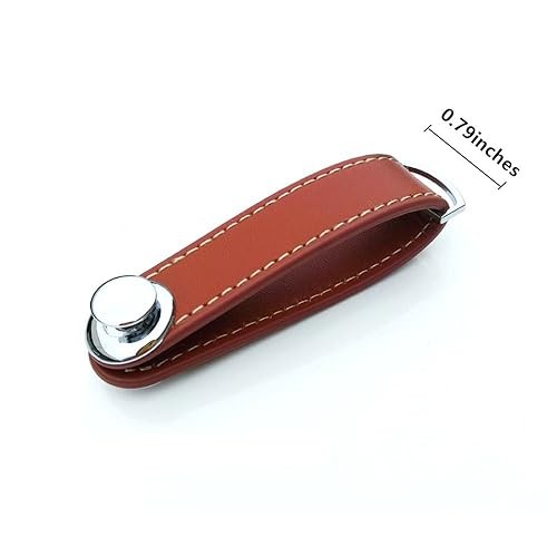 Compact Key Holder - Stylish & Practical Pocket Key Organizer With Brown