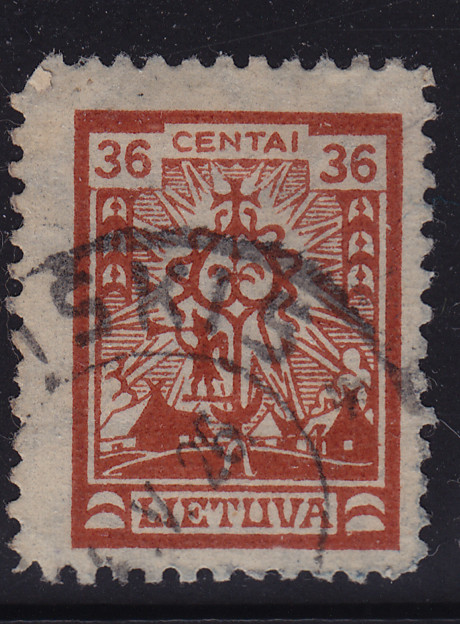 Lithuania 1923 used #204 stamp with nice cancel