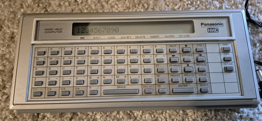 Vintage Panasonic HHC Handheld Computer Model No RL-H1400 ,Powers On