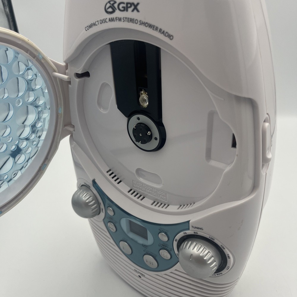 GPX Bathroom CD Clock Radio A330 Player