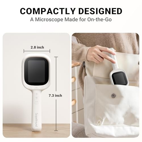 ScopeAround Digital Microscope Autofocus 2.8in Screen 32GB MicroSD Mac Windows