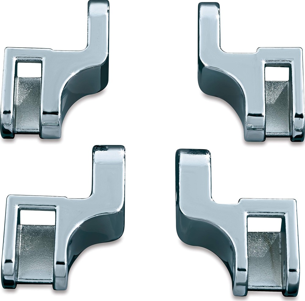 Kuryakyn Driver Floorboard Relocation Brackets For FLST Models Chrome