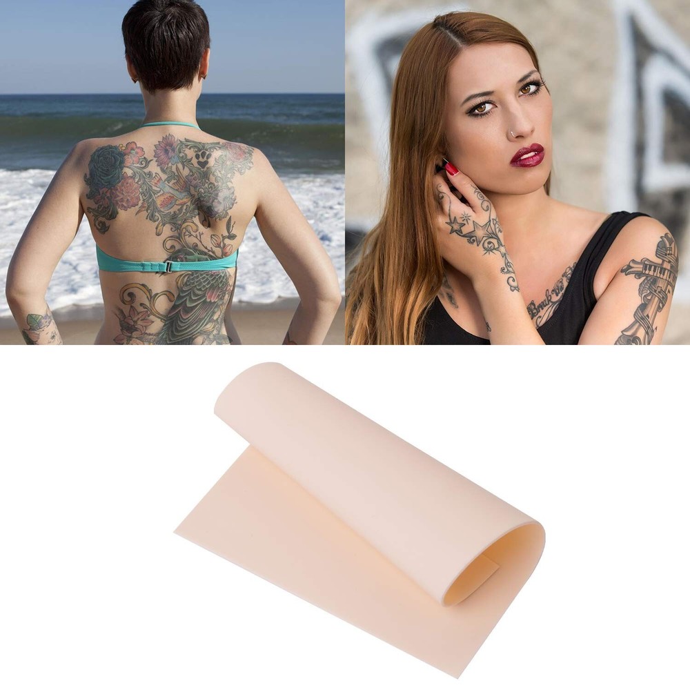 Blank Tattoo Practice Skin - 10pcs 8x6in - Soft & Elastic - Beginners & Exper...