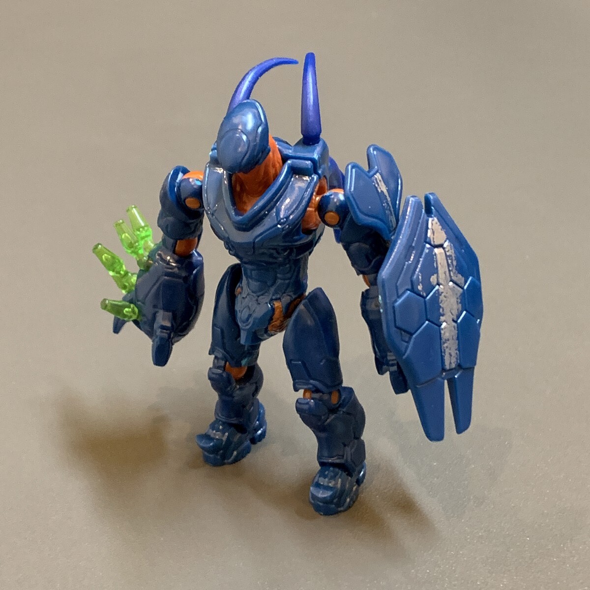 2x New 3.5'' Mega Bloks CONSTRUX HALO BLUE HUNTER Bloks figure Warthog Run GFT55