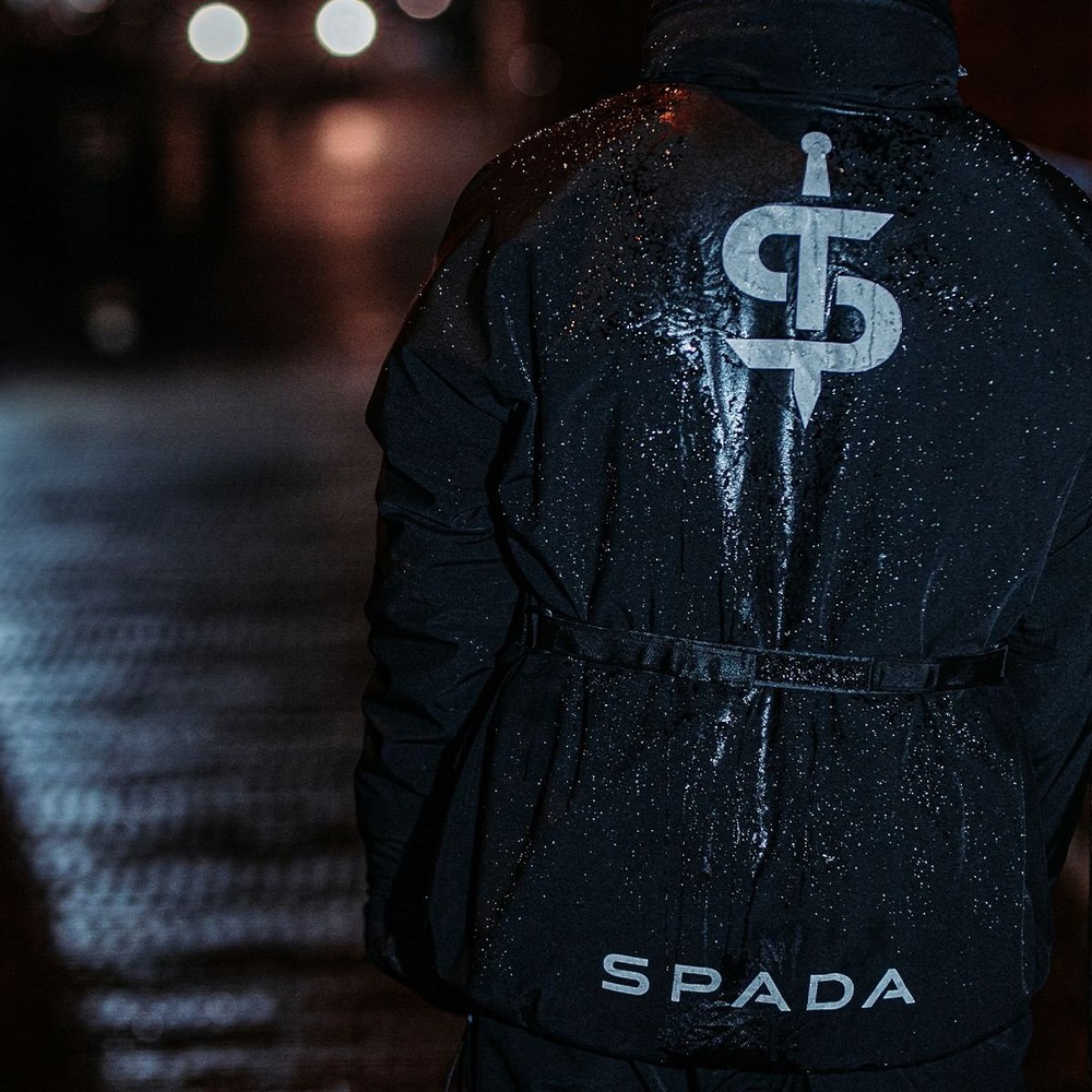 Spada Acqua Shield WP Motorcycle Waterproof Over Jacket Black
