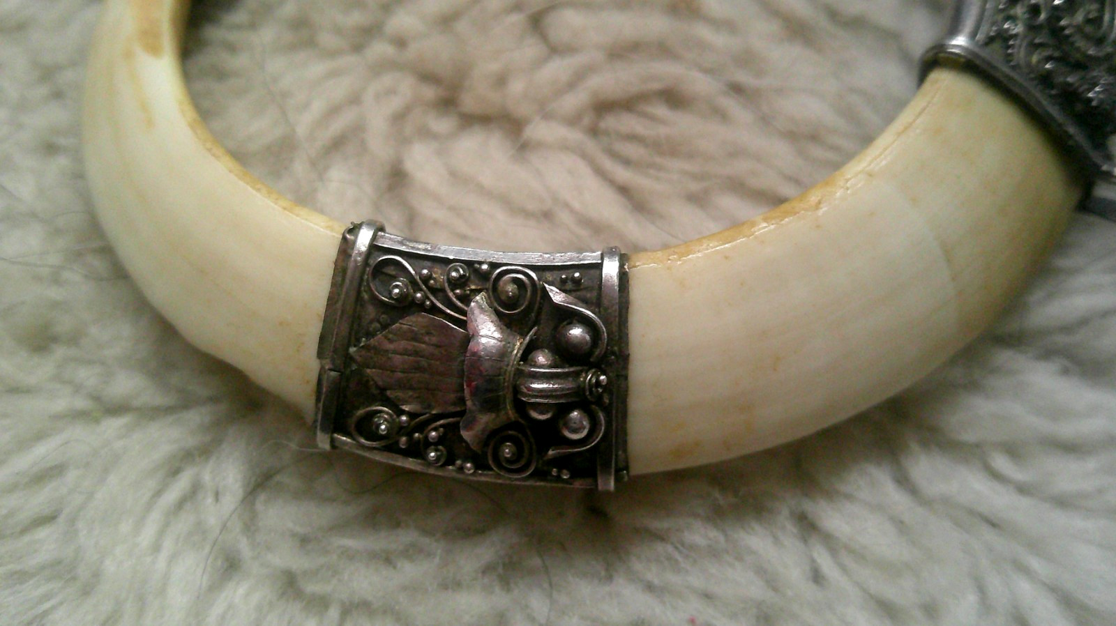 PAPUA NEW GUINEA Lot Two Necklaces SKULL Boar Tusks