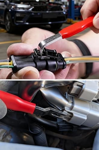 Electrical Disconnect Pliers, Electrical Connector Separator Removal 3 Set Red