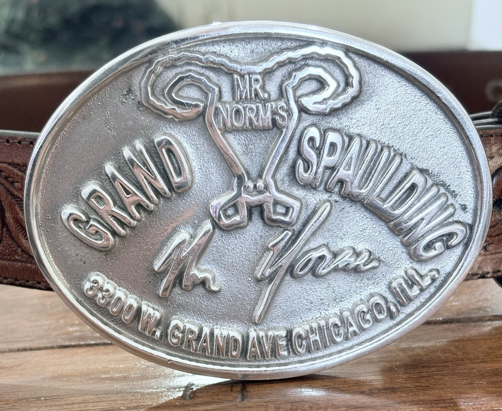 Mr Norm’s Belt Buckle of Deck Lid Emblem