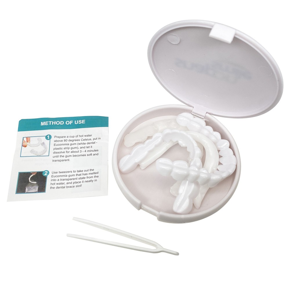 Upper + Lower False Teeth Dental Veneers Denture Tooth Cover Set