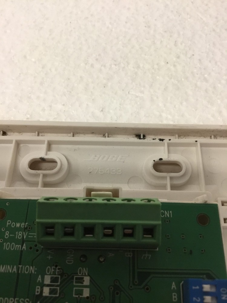 BOSE ControlSpace Zone Controller CC-16 White 275433 w/ FACE PLATE WORKING