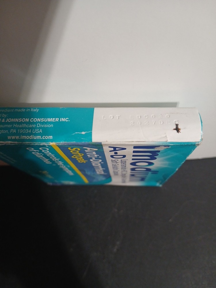 Immodium A-D, 24 Caplets, Never Opened. Box Wear. Exp 12/27