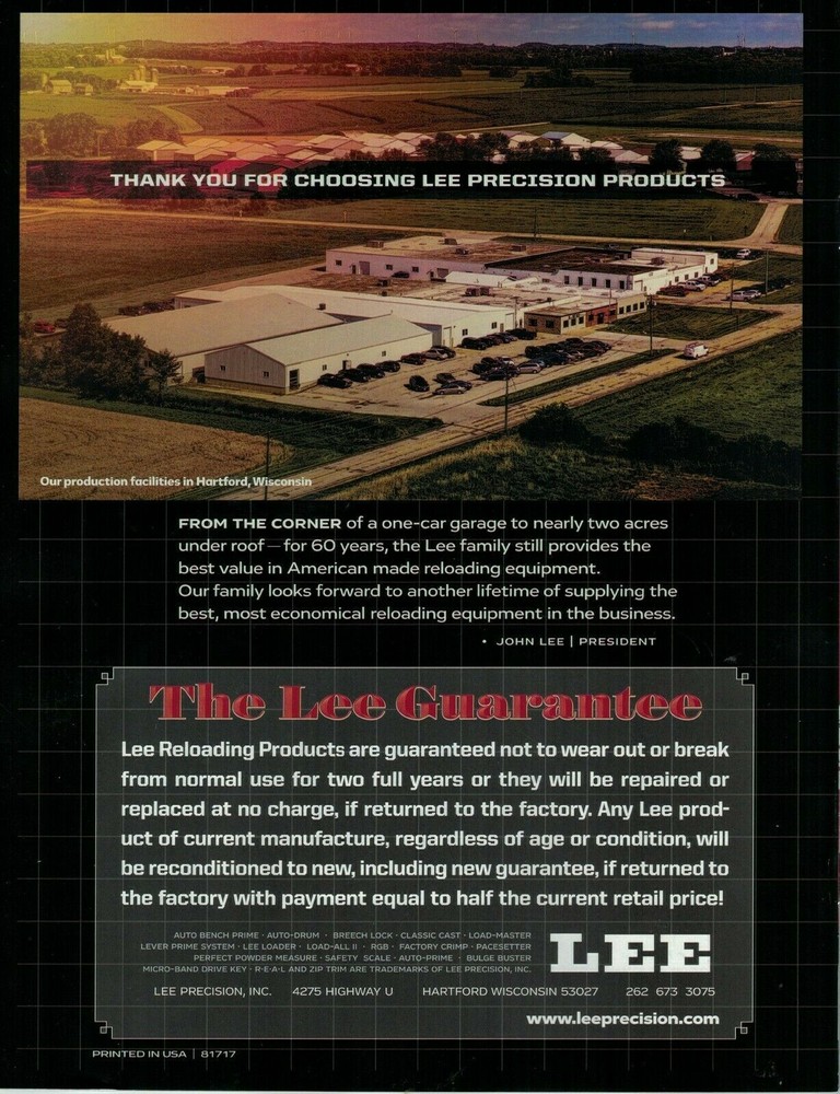 LEE 90313 .003 UNDERSIZED CARBIDE SIZING DIE 9mm Luger 9x19 90313 Same Day Ship
